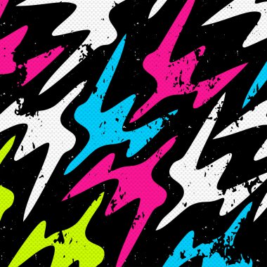 Grafiti güzel renkli arka plan grunge doku vektör çizim