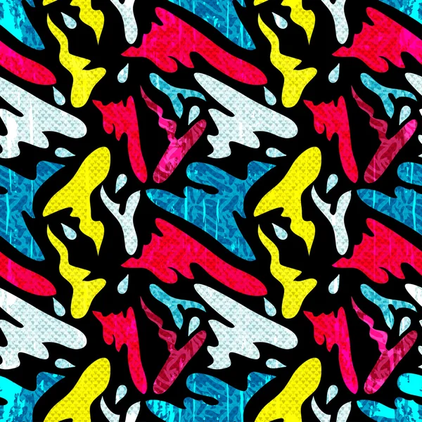 Graffiti fondo textura sin costuras — Vector de stock