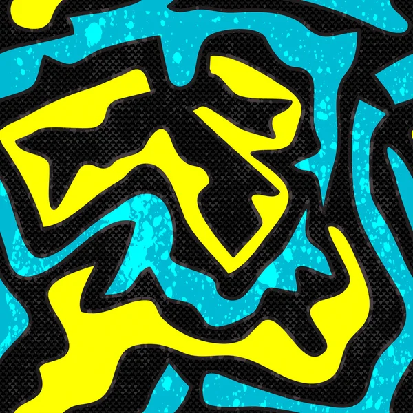 Grunge grafiti Dikişsiz desen vektör çizim renkli.