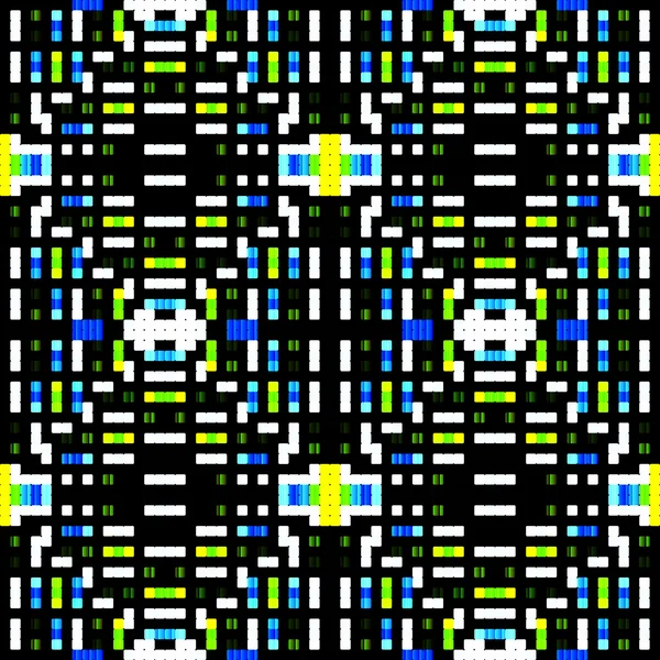 Kleine gekleurde polygonen naadloze geometrische achtergrond — Stockvector