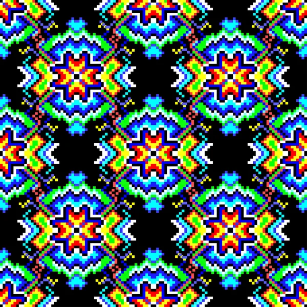 Petits polygones colorés fond géométrique sans couture — Image vectorielle
