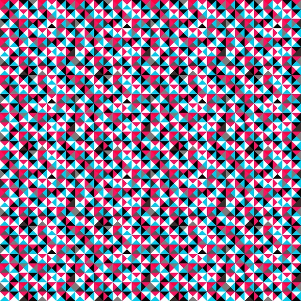 Petits polygones rouges et bleus sur fond noir illustration vectorielle — Image vectorielle
