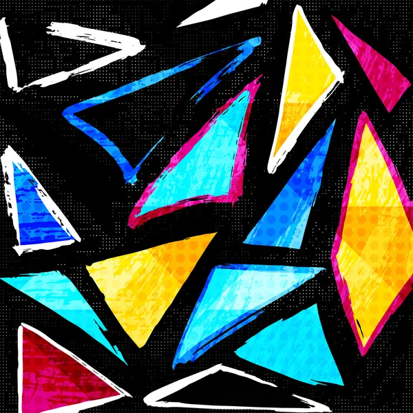 Hermoso color abstracto patrón vector ilustración de graffiti — Archivo Imágenes Vectoriales