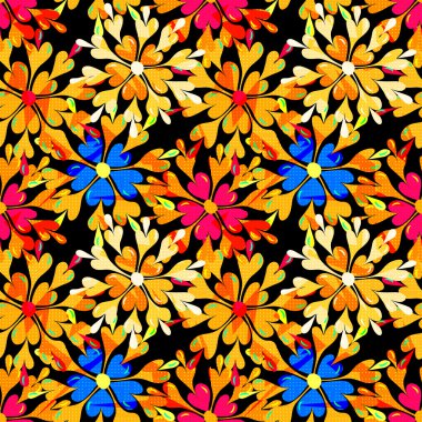 soyut psychedelic güzel çiçek sorunsuz arka plan