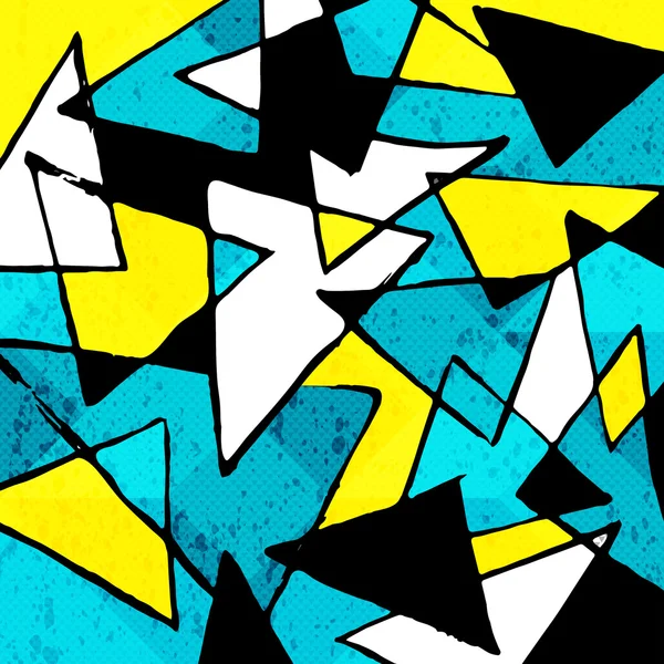Líneas de color Patrón de graffiti sobre un fondo de color — Vector de stock