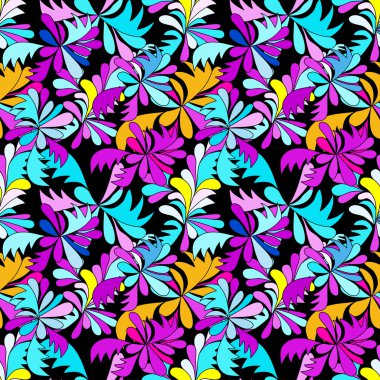 psychedelic grafiti çiçek sorunsuz arka plan