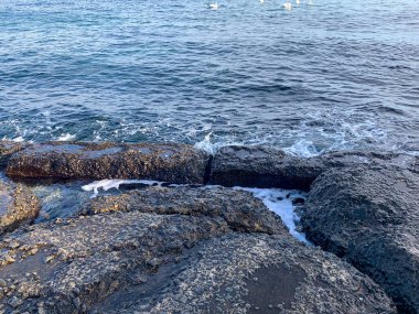 Karadeniz 'in Rocky Sahili, Odesa, Ukrayna