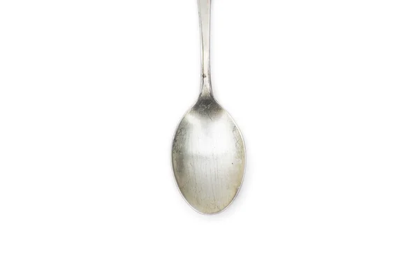 Cuchara de té de plata — Foto de Stock