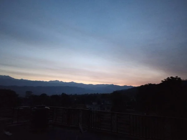 Blick Auf Die Natur Nachtlicht — Stockfoto