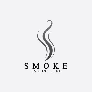 Smoke steam icon logo illustration isolated on white background,Aroma vaporize icons. Smells vector line icon, hot aroma, stink or cooking steam symbols, smelling or vapor clipart