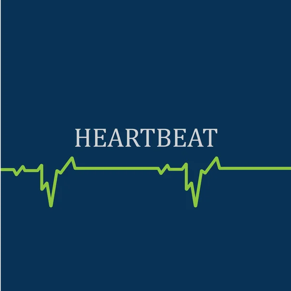Herzschlagüberwachung Pulslinie Kunst Vektor Symbol Ecg Herzschlag Kardiologie Symbol Logo — Stockvektor
