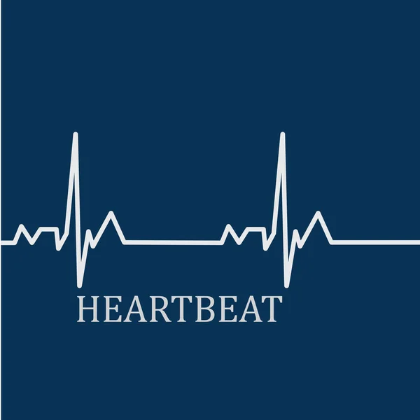 Pulsmätare Pulslinje Konst Vektor Ikon Ecg Hjärtslag Kardiologi Symbol Logotyp — Stock vektor