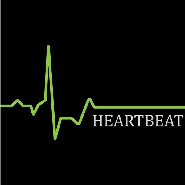 Καρδιακός Παλμός Οθόνη Παλμός Γραμμή Τέχνης Διάνυσμα Εικονίδιο Ecg Παλμό — Διανυσματικό Αρχείο