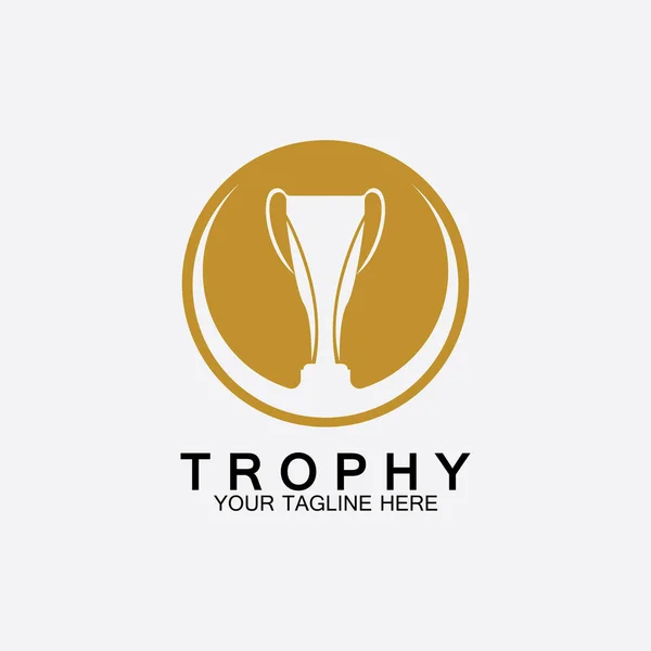 Premium Vector  Champions trophy logo with star for championship