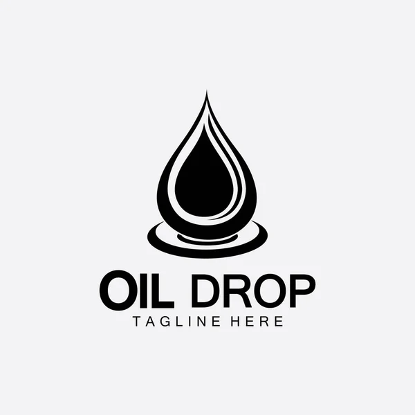 Oil Drop Logo Vector Illustration Design Template Design Inspiration Vector — Stock Vector