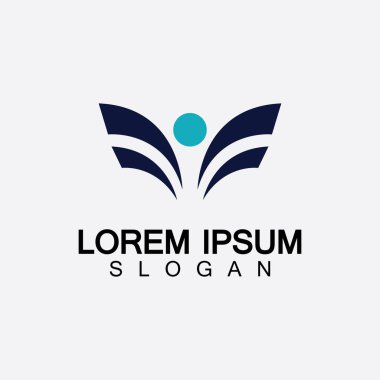 Soyut insanlar logo tasarımı. Eğlenceli insanlar, sağlıklı insanlar, spor, toplum insanları vektör illüstrasyonunu sembolize ediyor.