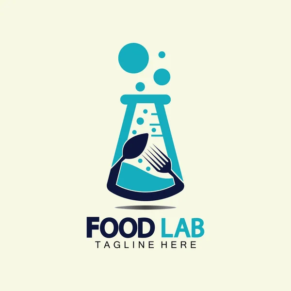 Modèle Conception Illustration Icône Vectorielle Logo Food Lab Laboratoire Logo — Image vectorielle