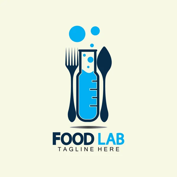 Food Lab Logo Vector Pictogram Illustratie Ontwerp Template Lab Logo — Stockvector