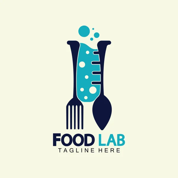 Food Lab Logo Vektor Symbol Illustration Design Vorlage Lab Logo — Stockvektor