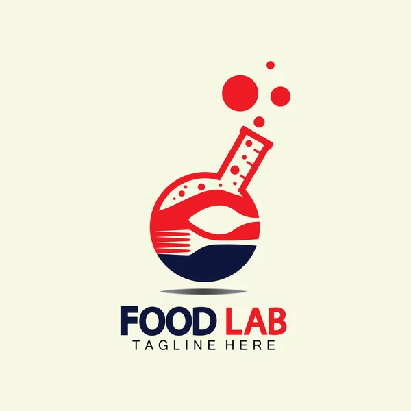 Food Lab Logo Vector Pictogram Illustratie Ontwerp Template Lab Logo — Stockvector