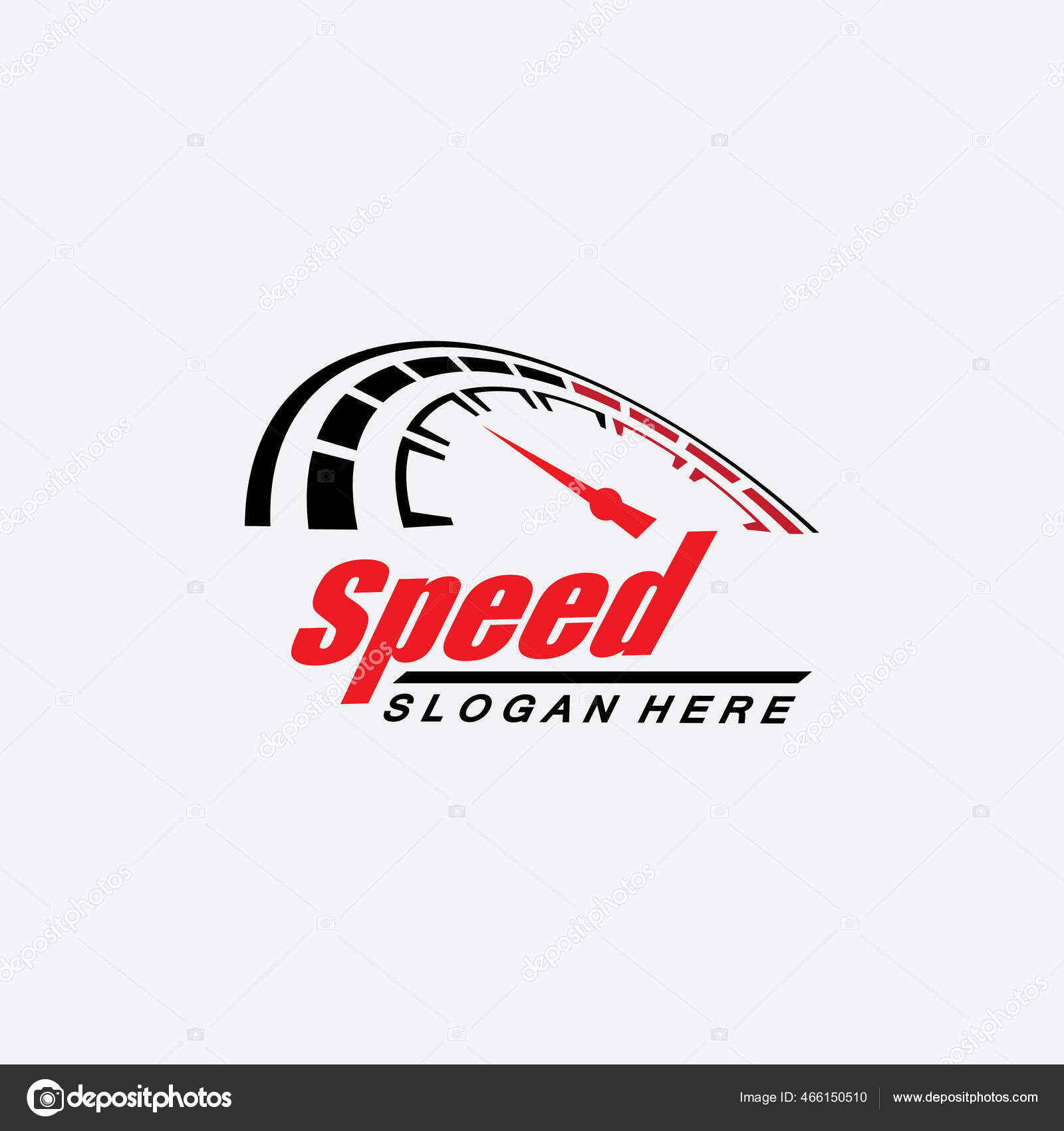Speed Logo Design Silhouette Speedometer Symbol Icon Vector Speed Auto Stock Vector by ©Sunarko