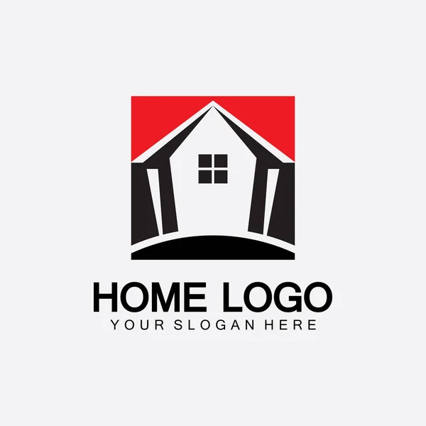 Accueil Logo Icône Vecteur Illustration Design Template Home Maison Logo — Image vectorielle