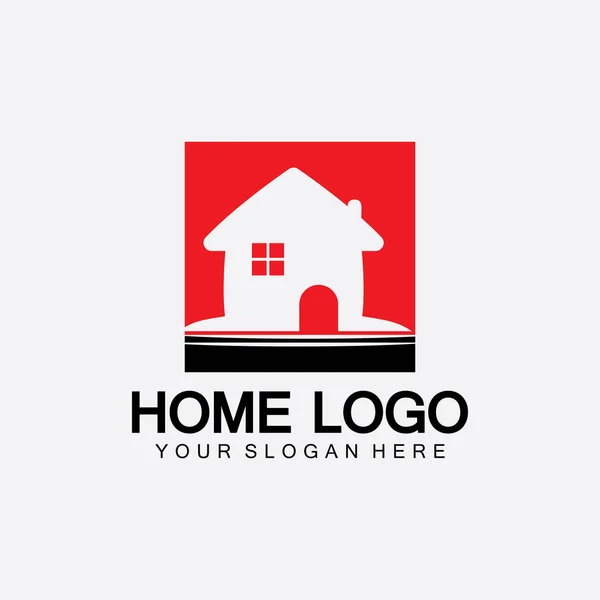 Hem Logotyp Ikon Vektor Illustration Designmall Hem Och Hus Logotyp — Stock vektor