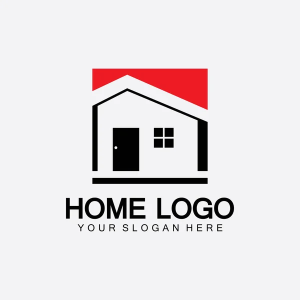 Inicio Icono Logotipo Vector Ilustración Diseño Template Home Casa Logotipo — Vector de stock