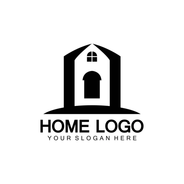 Home Logo Icona Vettoriale Illustrazione Design Template Home Casa Logo — Vettoriale Stock