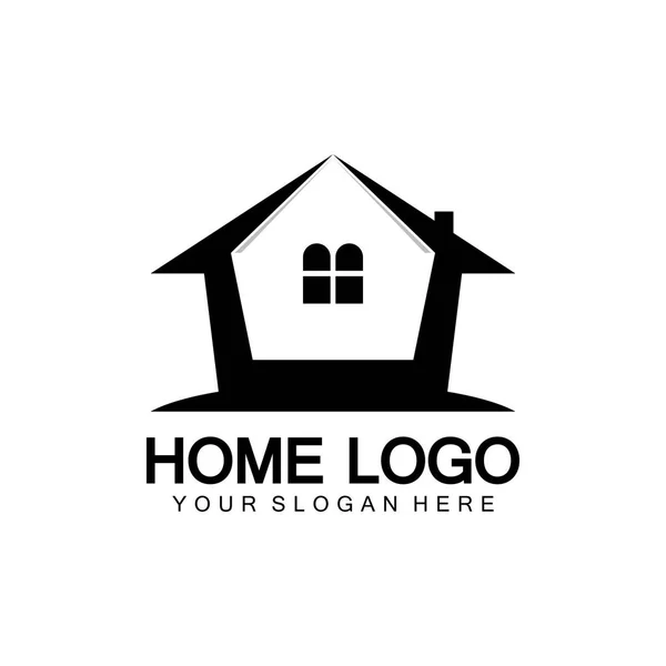 Home Logo Icona Vettoriale Illustrazione Design Template Home Casa Logo — Vettoriale Stock