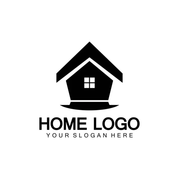 Casa Casa Logotipo Vetor Design Logotipo Logotipo Arquitetura Construção Propriedade —  Vetores de Stock
