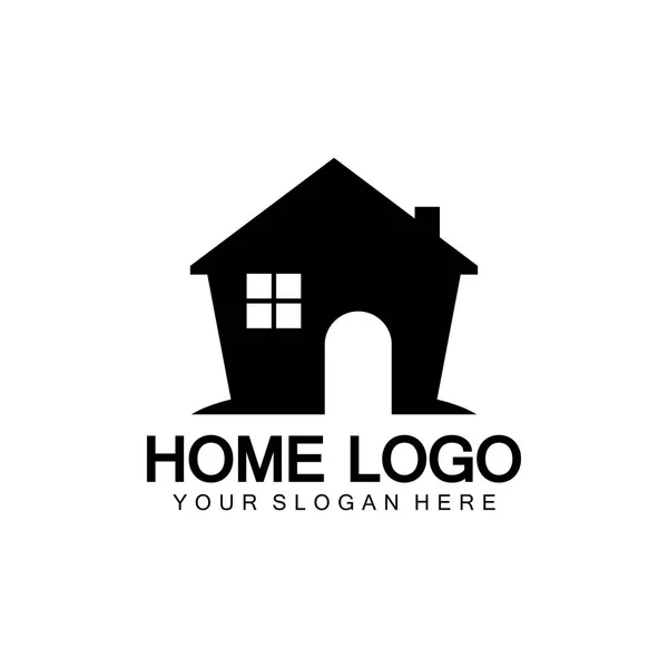 Home Logo Icona Vettoriale Illustrazione Design Template Home Casa Logo — Vettoriale Stock