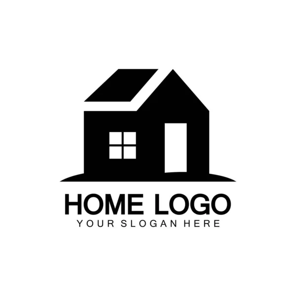 Inicio Icono Logotipo Vector Ilustración Diseño Template Home Casa Logotipo — Archivo Imágenes Vectoriales