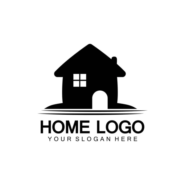 Domů Logo Ikona Vektor Ilustrace Design Šablona Home Dům Logo — Stockový vektor