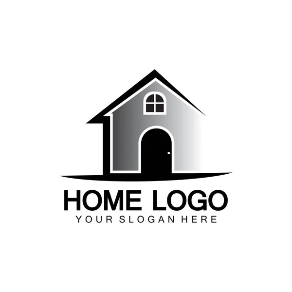 Hem Logotyp Ikon Vektor Illustration Designmall Hem Och Hus Logotyp — Stock vektor