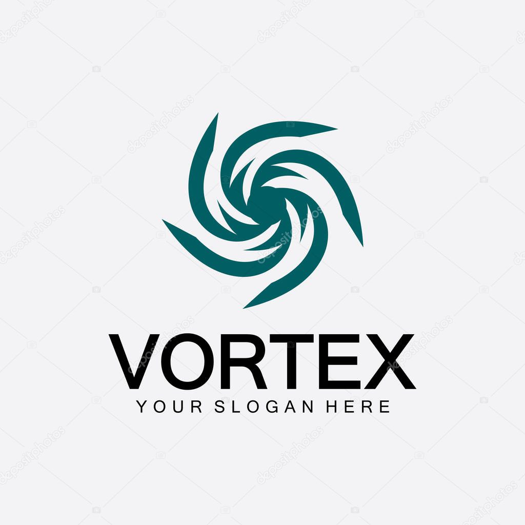 Vortex logo symbol icon illustration design vector.Tornado, vortex, hurricane logo design elements