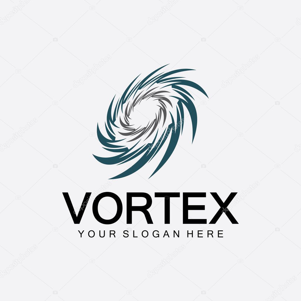 Vortex logo symbol icon illustration design vector.Tornado, vortex, hurricane logo design elements