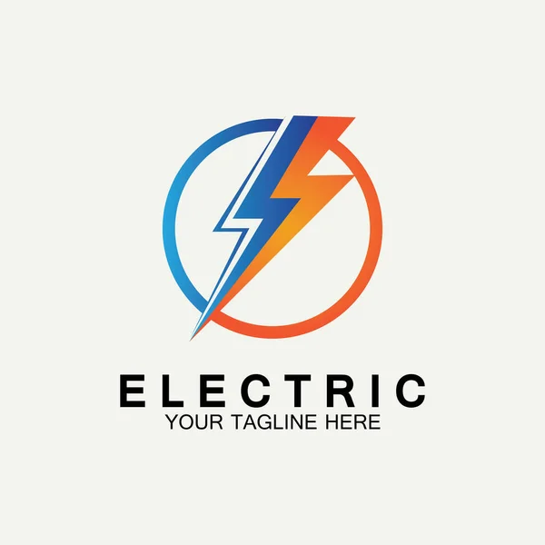 Flash Electric Logo Vector simge tasarım şablonu. Bolt Enerji Simgesi. Elektrik logosu flaş vektör cıvatası