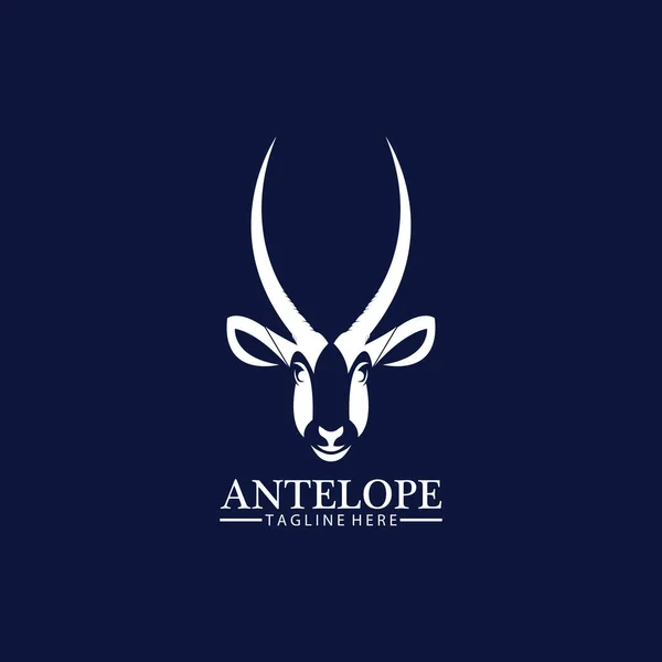 Antelope Head Logo Vector Icon Illustration Design Template Stock Illustration