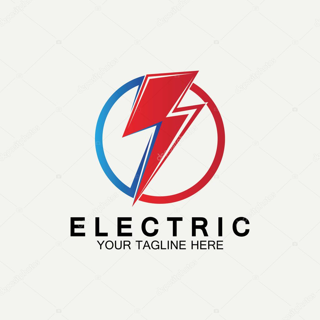 Flash Electric Logo Vector icon illustration design template. Bolt Energy Icon.electric logo flash vector bolt