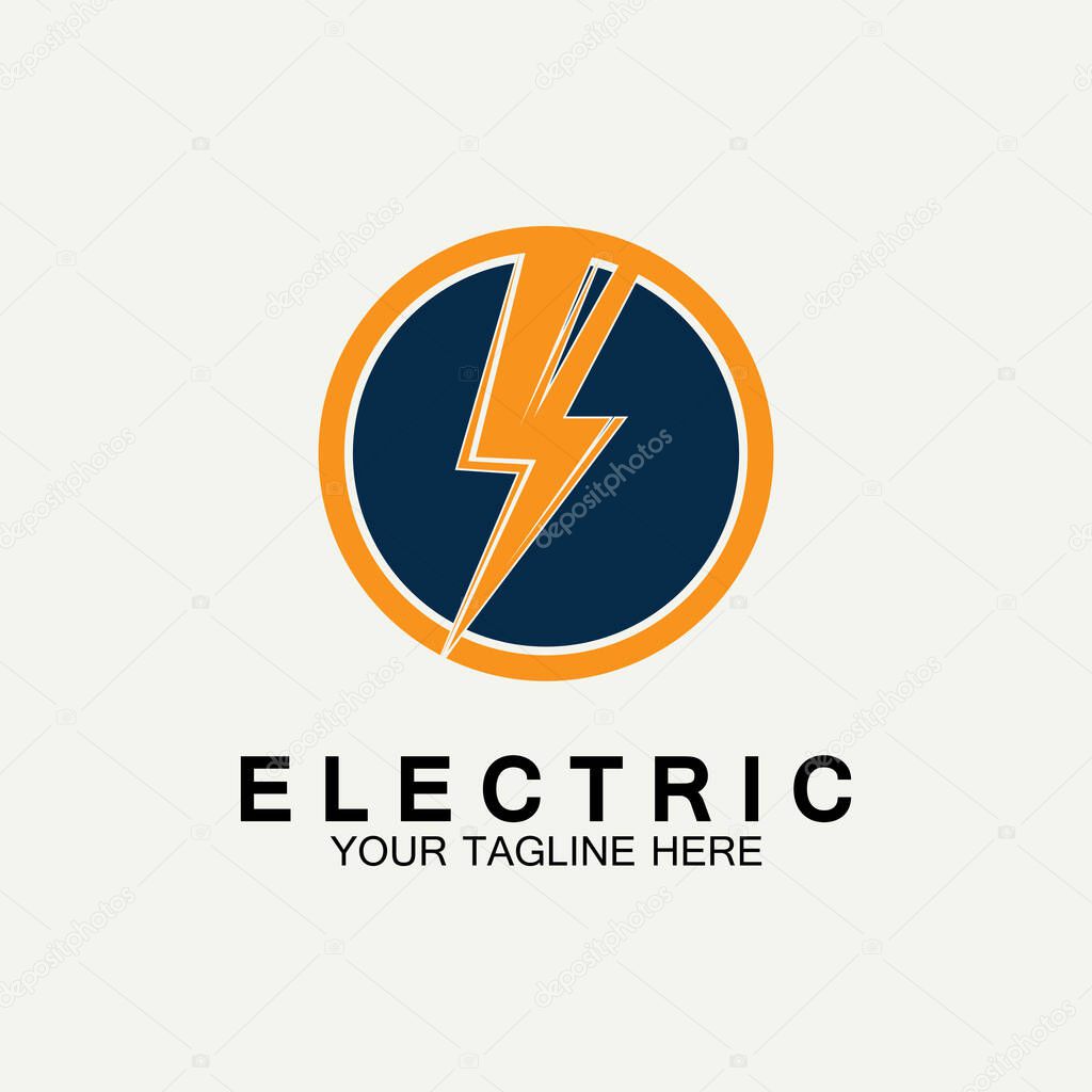 Flash Electric Logo Vector icon illustration design template. Bolt Energy Icon.electric logo flash vector bolt