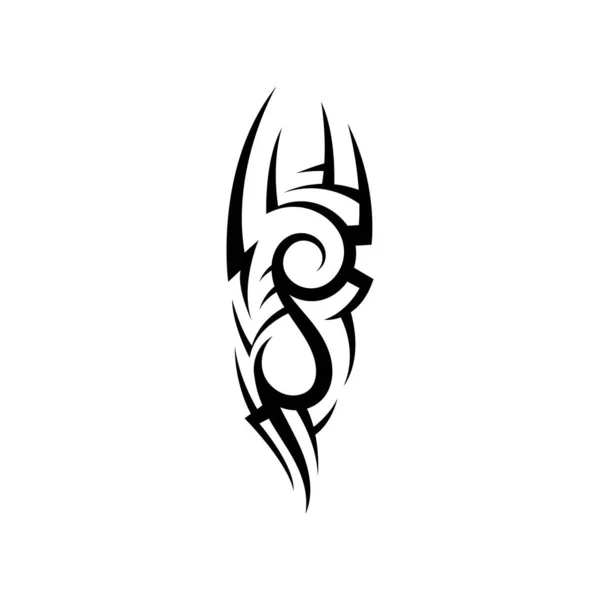 Diseño Del Arte Del Vector Del Tatuaje Del Patrón Tribal — Vector de stock