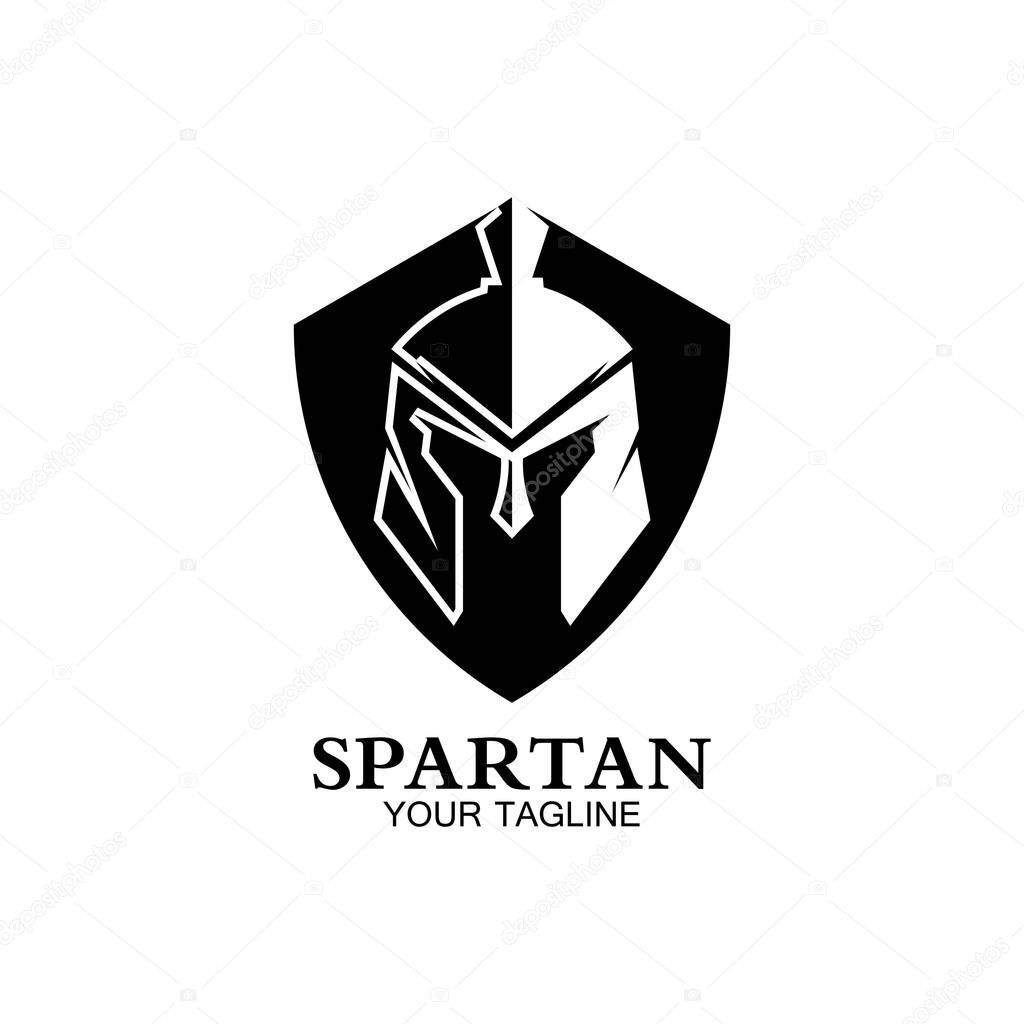 Spartan logo icon designs vector