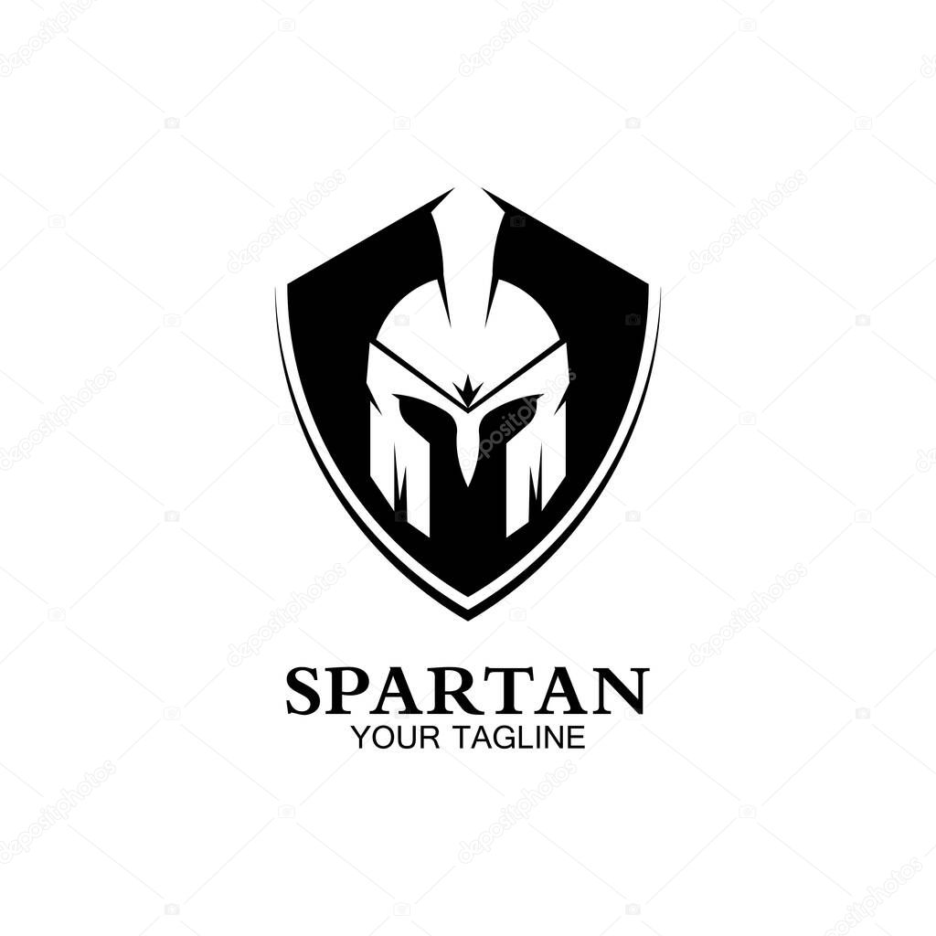 Spartan logo icon designs vector