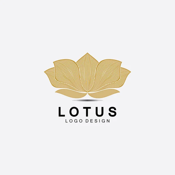 Vector Lotusblumen Design Für Wellness Yoga Hotel Und Resort — Stockvektor
