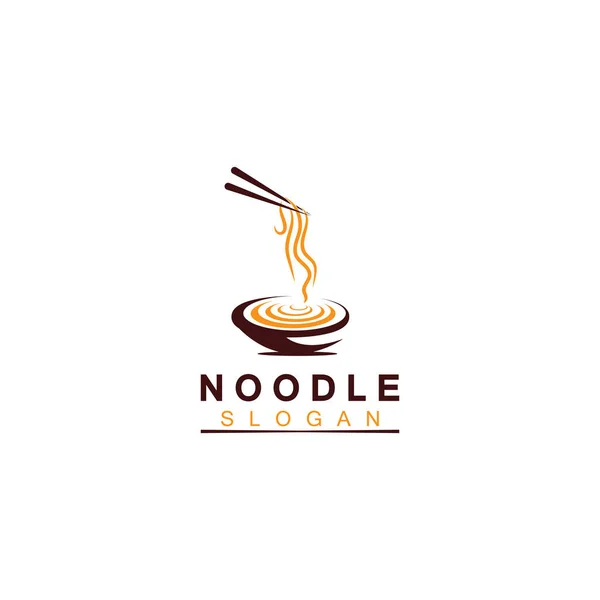 Nudel Logo Vector Icon Llustration Design Template Passend Für Jedes — Stockvektor