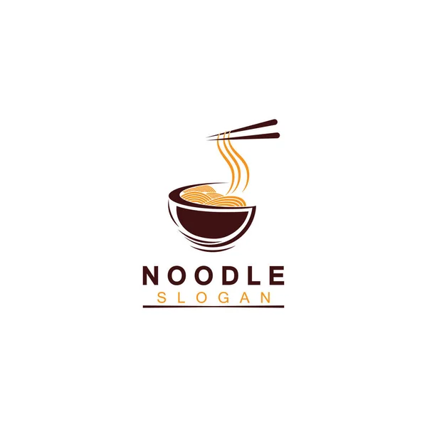 Nudel Logo Vector Icon Llustration Design Template Passend Für Jedes — Stockvektor