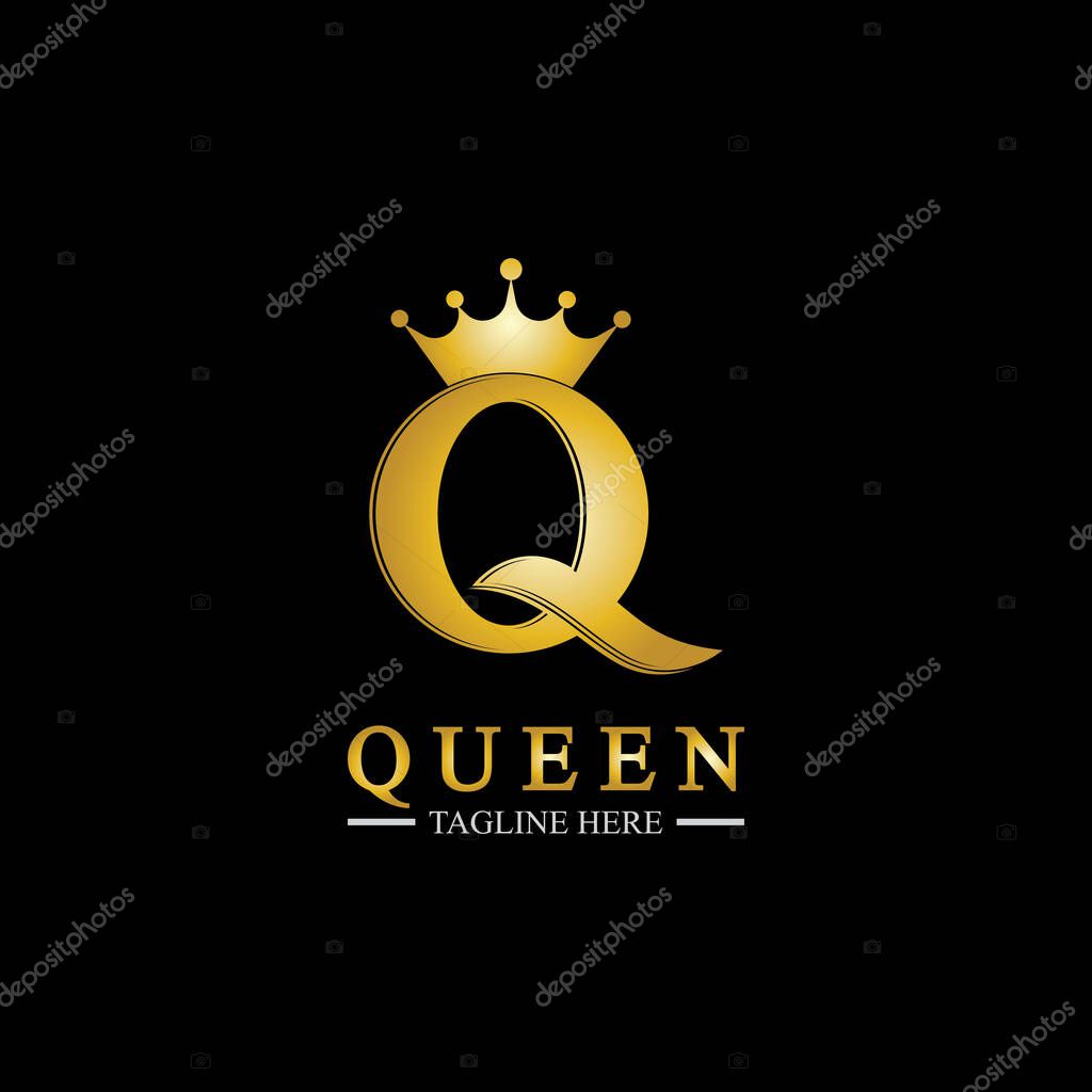 Letter Q Queen Logo Design Inspiration For Business And Company.