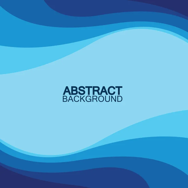 Blue Wave Vector Abstract Background Flat Design Stock Illustration — Stock Vector