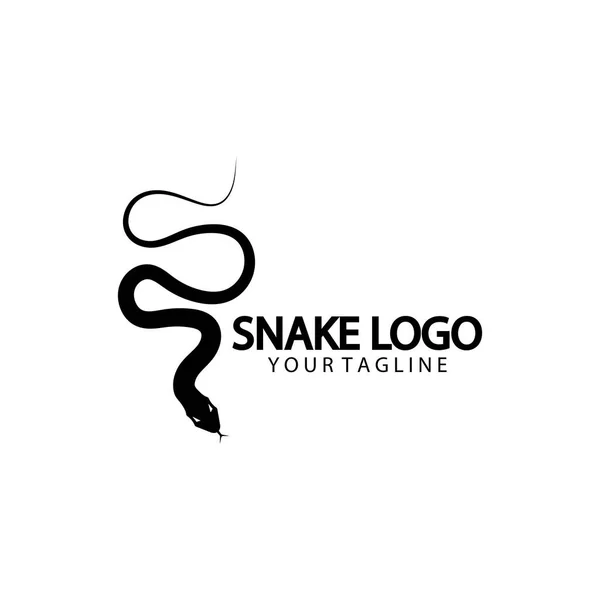 Snake Logo Template Design Vector Illustration — Stock Vector